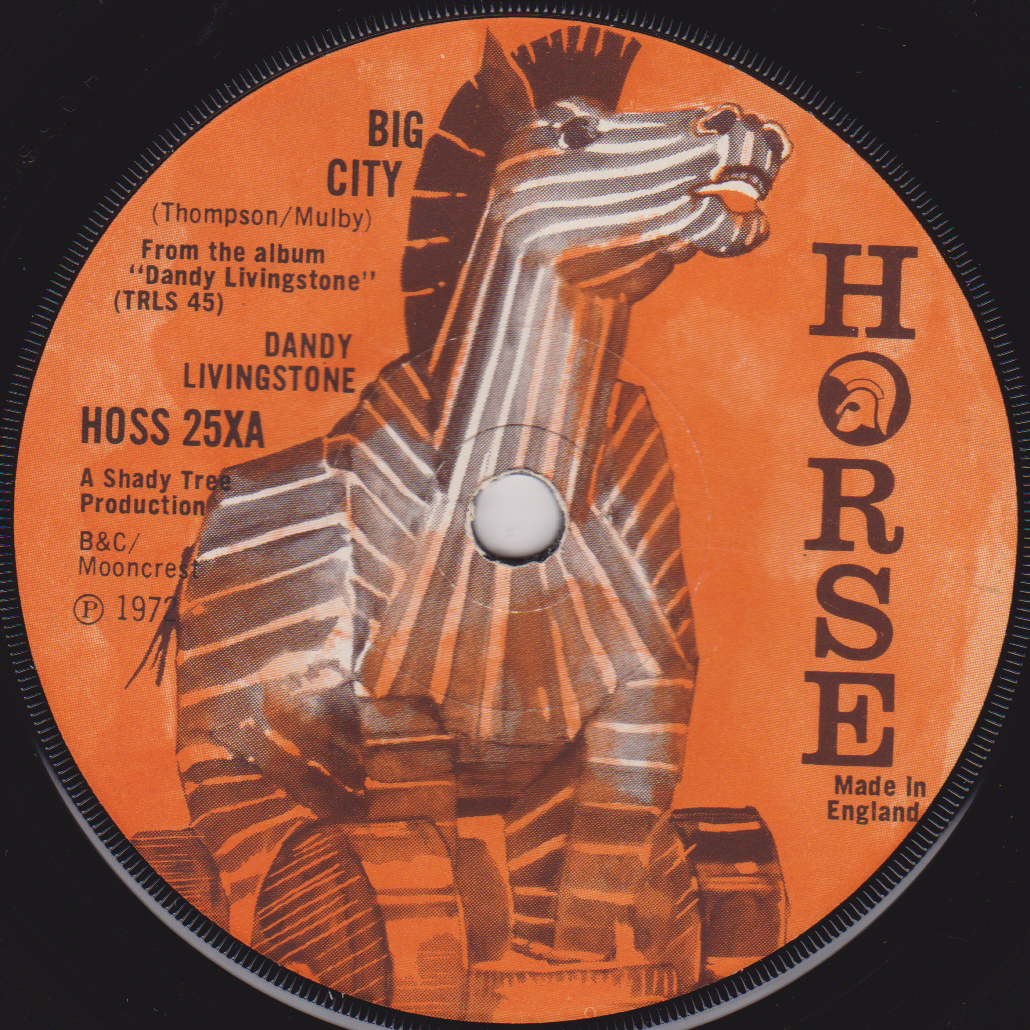 Dandy Livingstone – Think About That (Horse 1972) 7" vinyl single VG/-