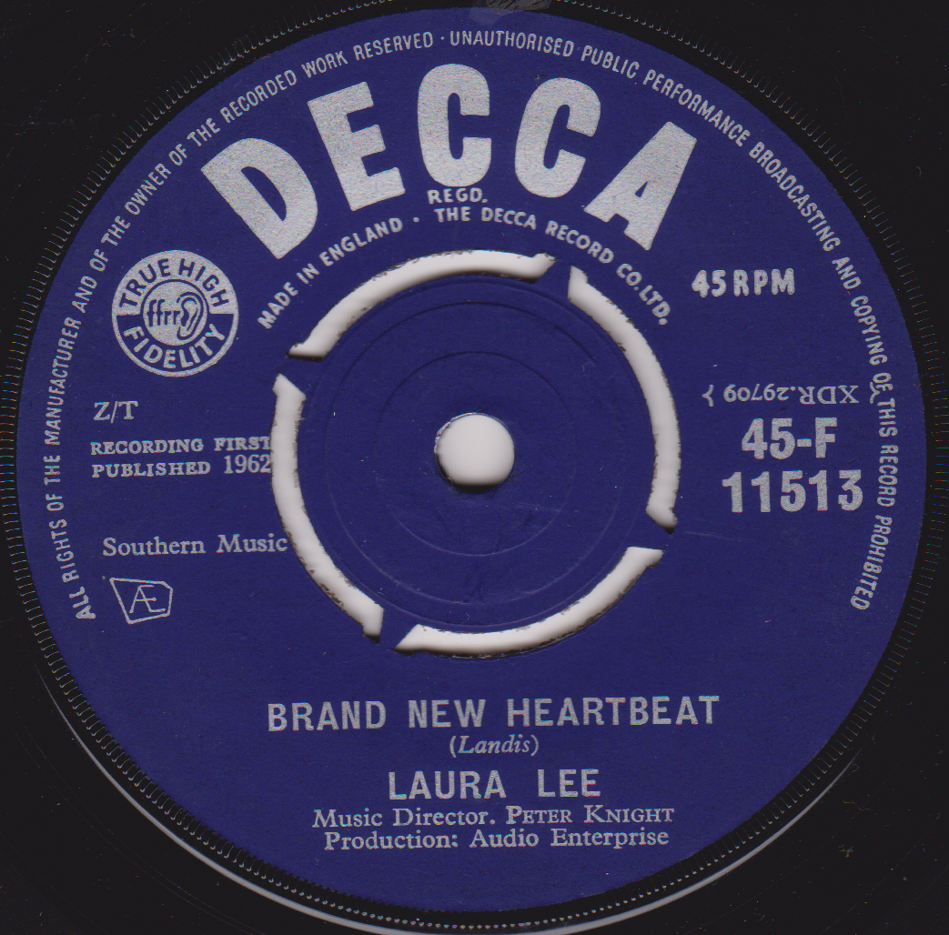 Laura Lee – To Be Young And In Love (Decca 1962) 7" vinyl single VG/-