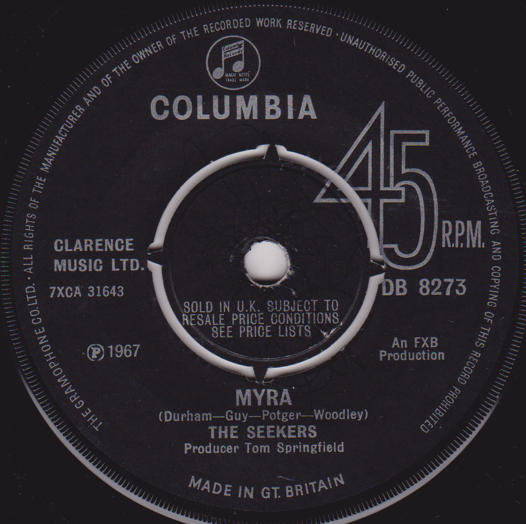 The Seekers – When Will The Good Apples Fall (Columbia 1967) 7” vinyl single VG/-