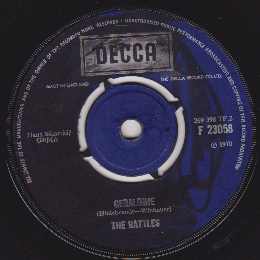 The Rattles – The Witch (Decca 1970) 7" vinyl single G+/-