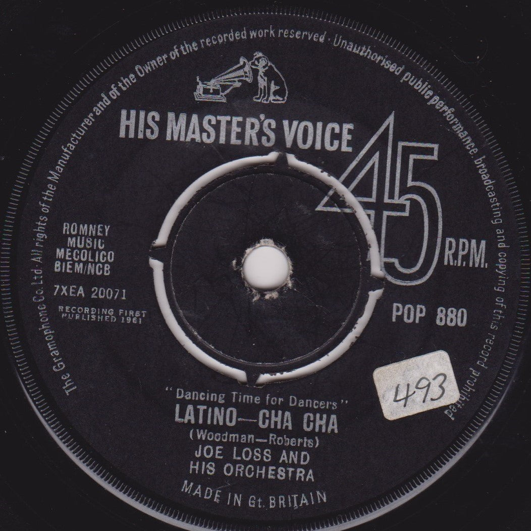 Joe Loss & His Orchestra – Wheels - Cha Cha (HMV) 7" vinyl single VG/-