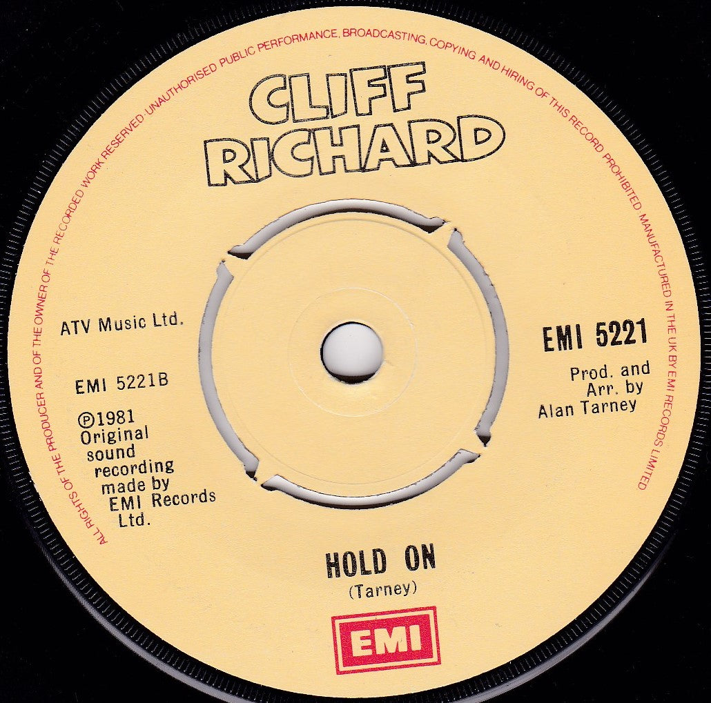 Cliff Richard – Wired For Sound (EMI 1981) 7" vinyl single VG/-