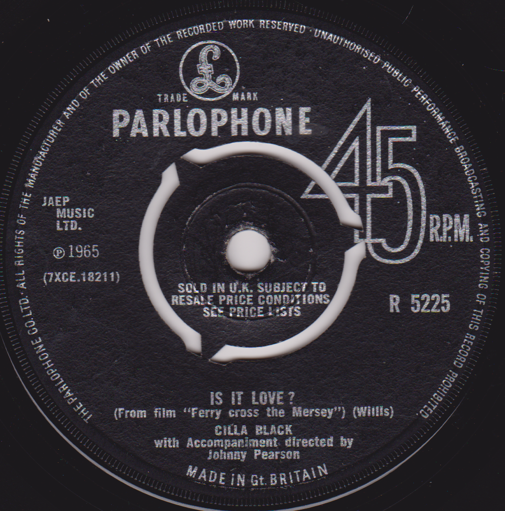 Cilla Black – You've Lost That Lovin' Feelin' (Parlophone 1965) 7" vinyl single VG/-