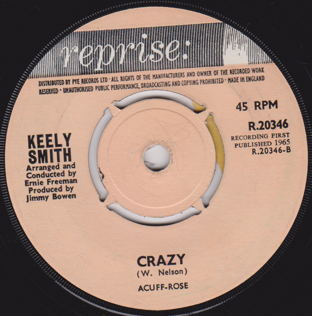 Keely Smith – You're Breaking My Heart (Reprise 1965) 7" vinyl single VG/-