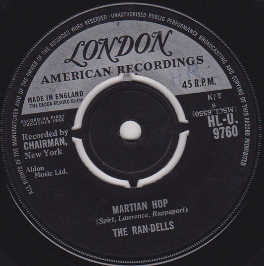 The Ran-Dells – Martian Hop (London 1963) 7" vinyl single G+/-