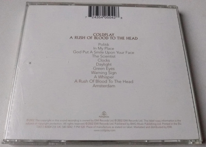 Coldplay - A Rush Of Blood To The Head CD album