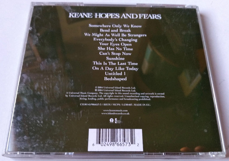 Keane - Hopes And Fears CD album