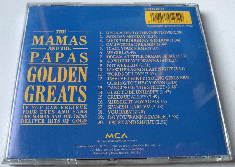 Mamas And The Papas - Golden Greats CD album