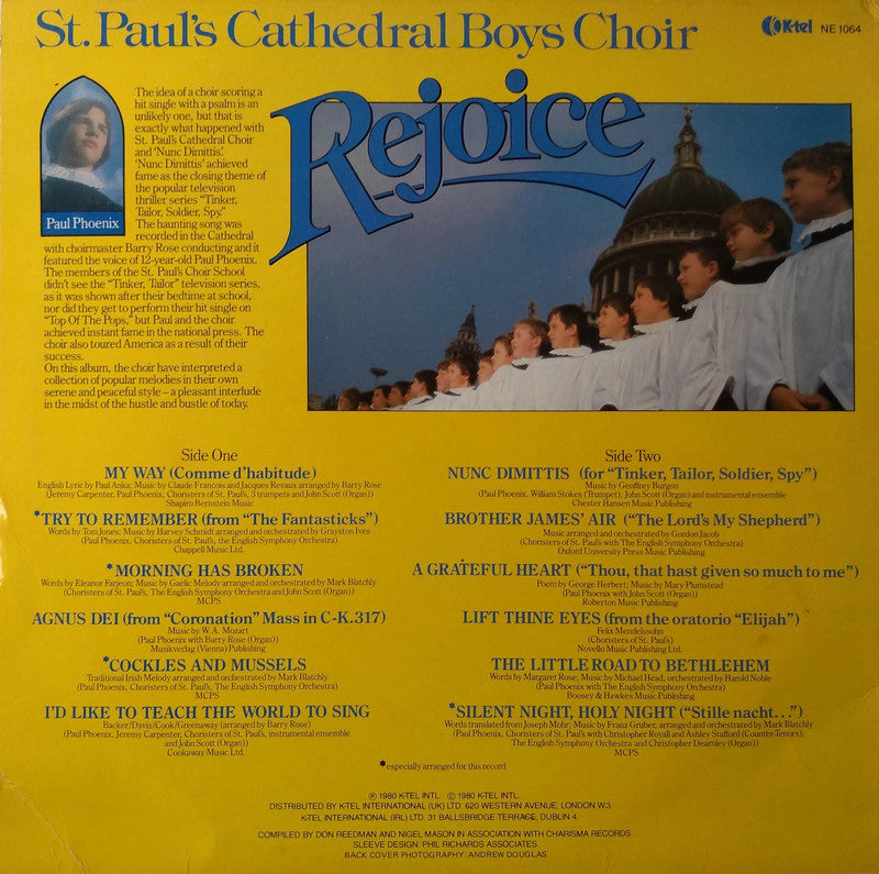 St. Paul's Cathedral Boys Choir - Rejoice LP