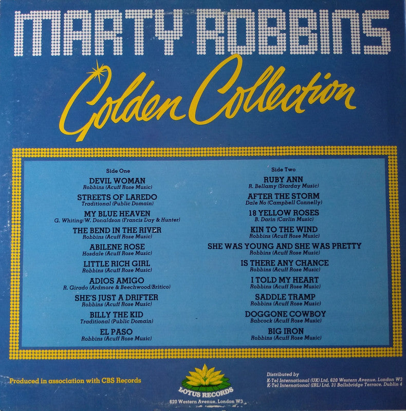 Marty Robbins - Golden Collection LP