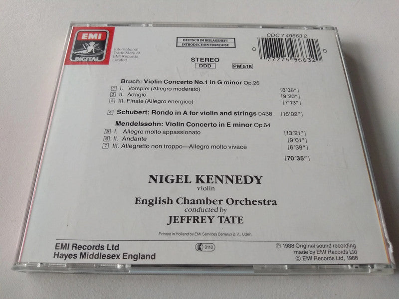 Nigel Kennedy - Mendelssohn, Bruch - Violin Concertos CD album