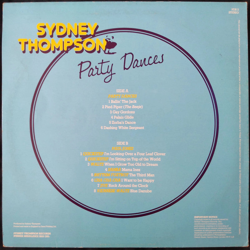 Sydney Thompson - Party Dances LP