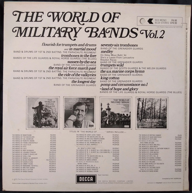 Various - The World Of Military Bands Vol. 2 LP