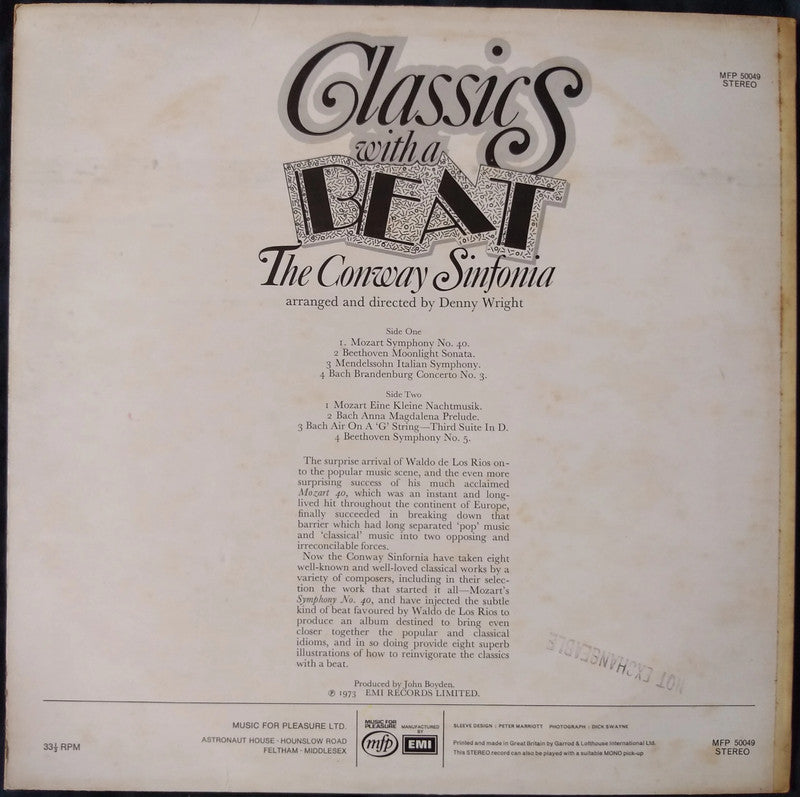 Conway Sinfonia – Classics With A Beat LP