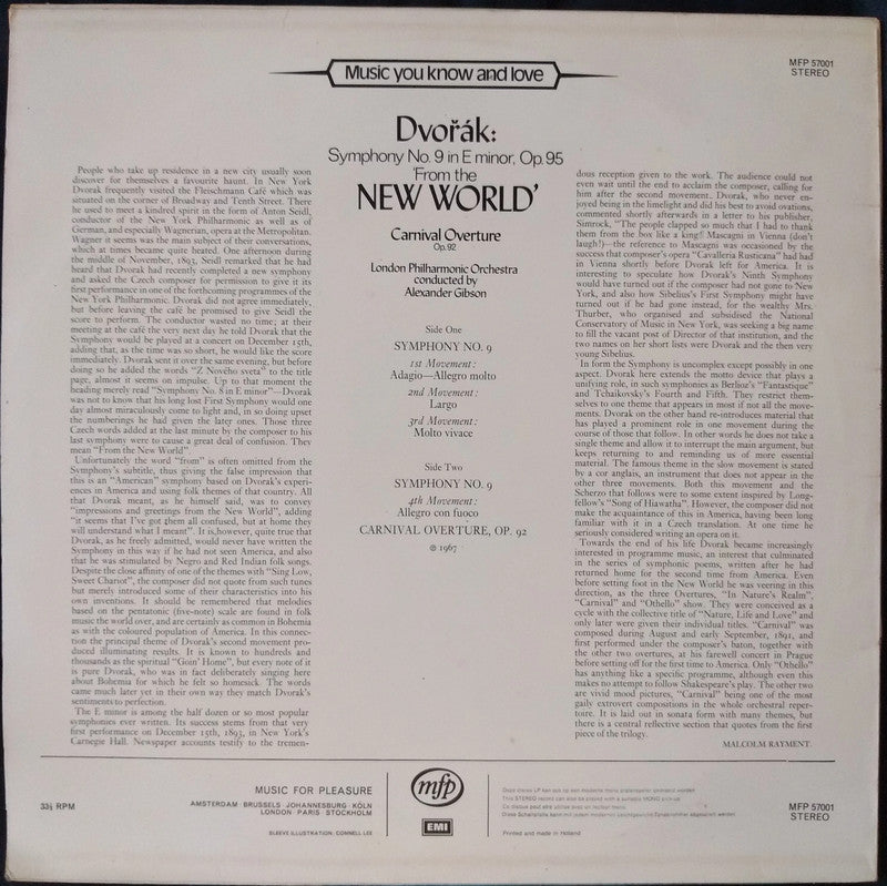 Dvorak - 'New World' Symphony LP