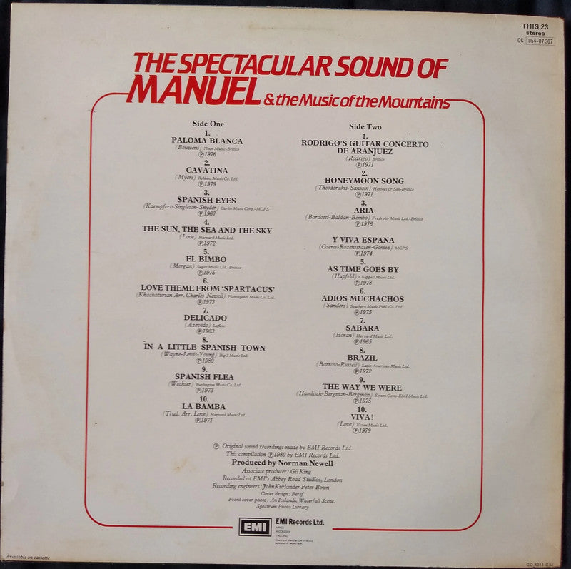 The Spectacular Sound Of Manuel And The Music Of The Mountains LP