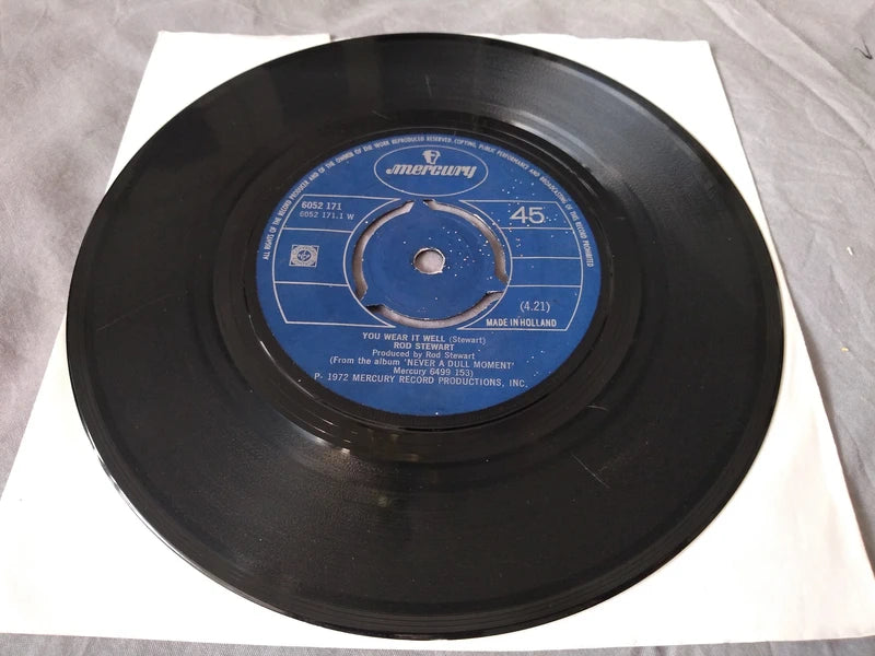 Rod Stewart ‎– You Wear It Well (Mercury 1972) 7" vinyl single G+/-