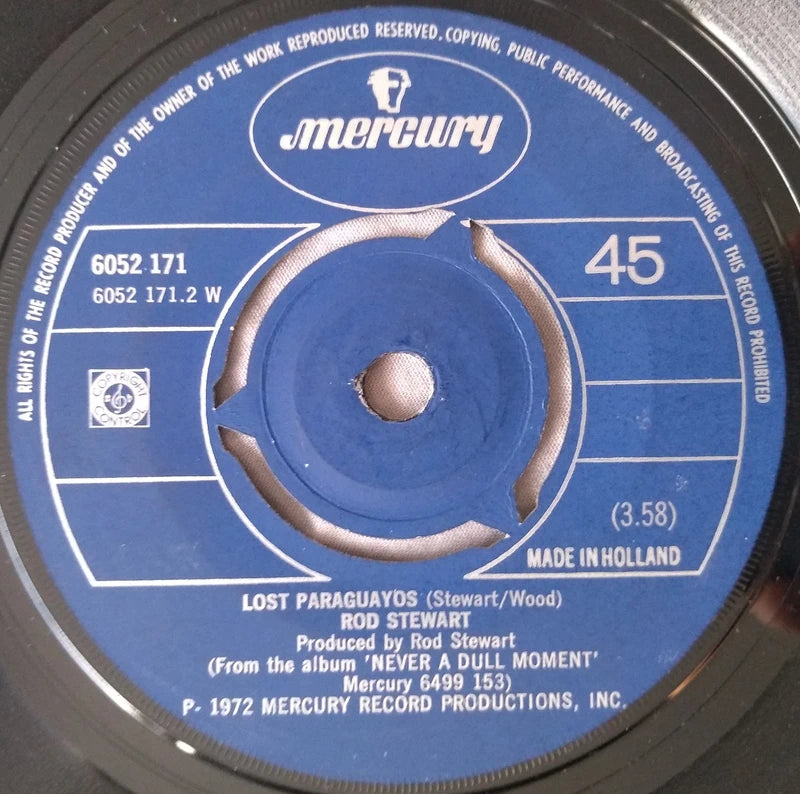 Rod Stewart ‎– You Wear It Well (Mercury 1972) 7" vinyl single G+/-