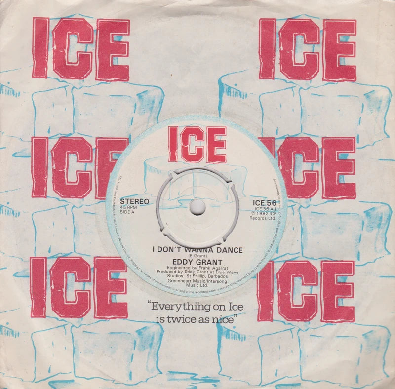 Eddy Grant - I Don't Wanna Dance (Ice 1982) 7" vinyl single VG/VG