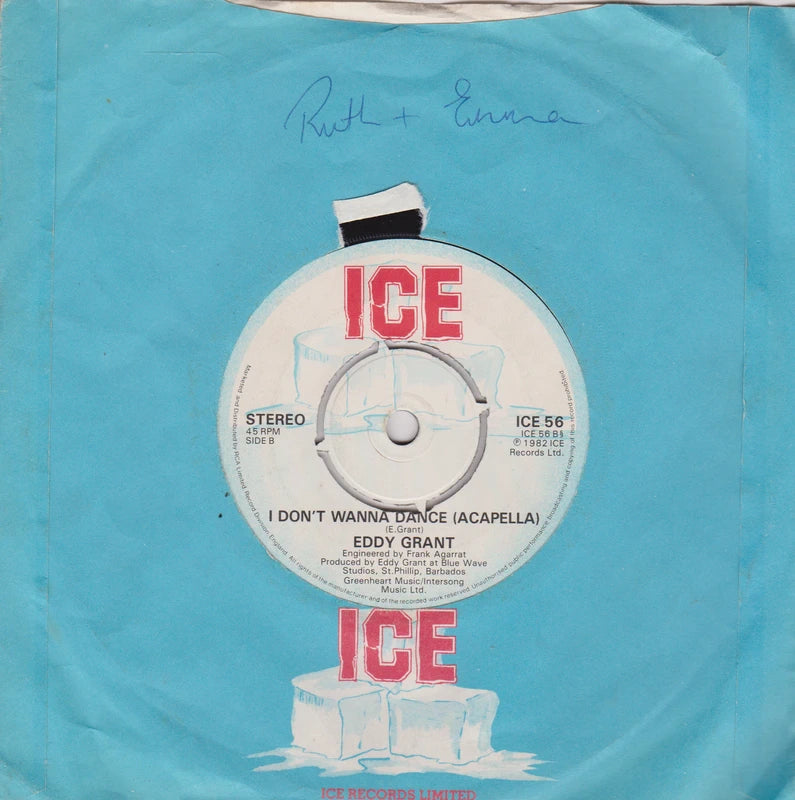 Eddy Grant - I Don't Wanna Dance (Ice 1982) 7" vinyl single VG/VG