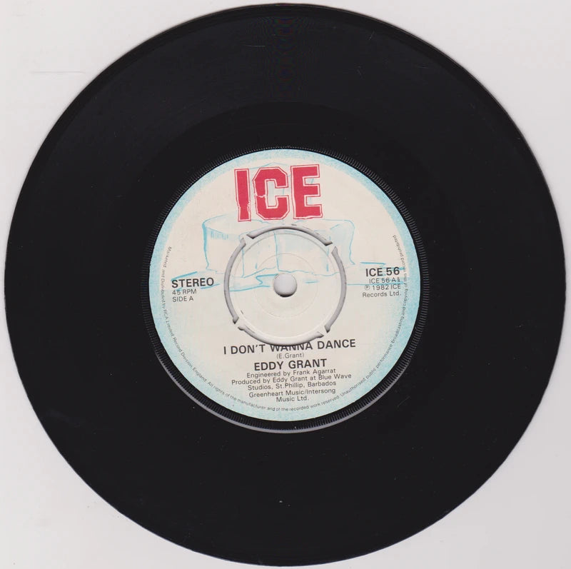 Eddy Grant - I Don't Wanna Dance (Ice 1982) 7" vinyl single VG/VG