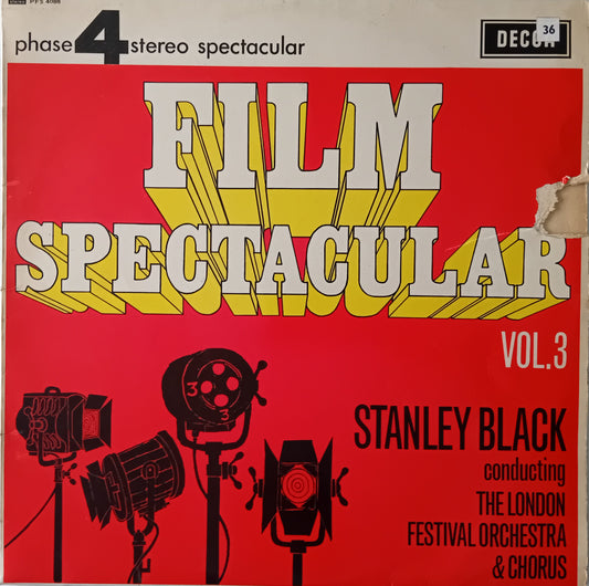 Stanley Black Conducting The London Festival Orchestra ‎– Film Spectacular Vol. 3 12" vinyl LP VG/G+