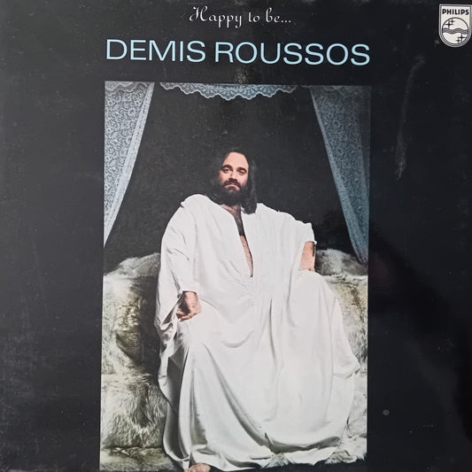 Demis Roussos ‎– Happy To Be... (Philips 1976) 12" vinyl LP VG/VG