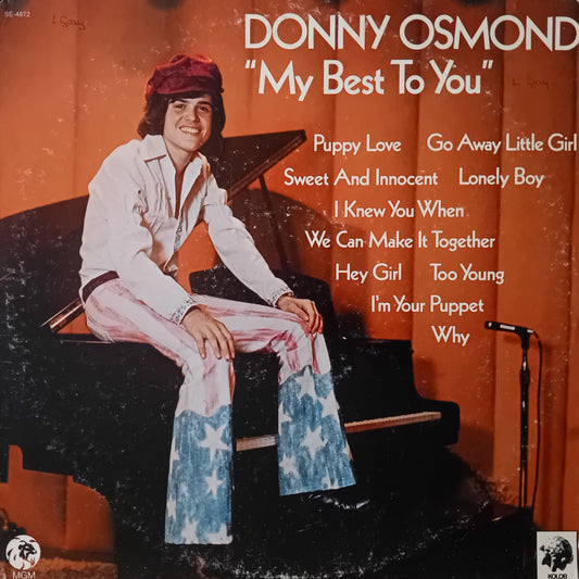 Donny Osmond ‎– My Best To You (MGM 1972) 12" US vinyl LP VG/G+