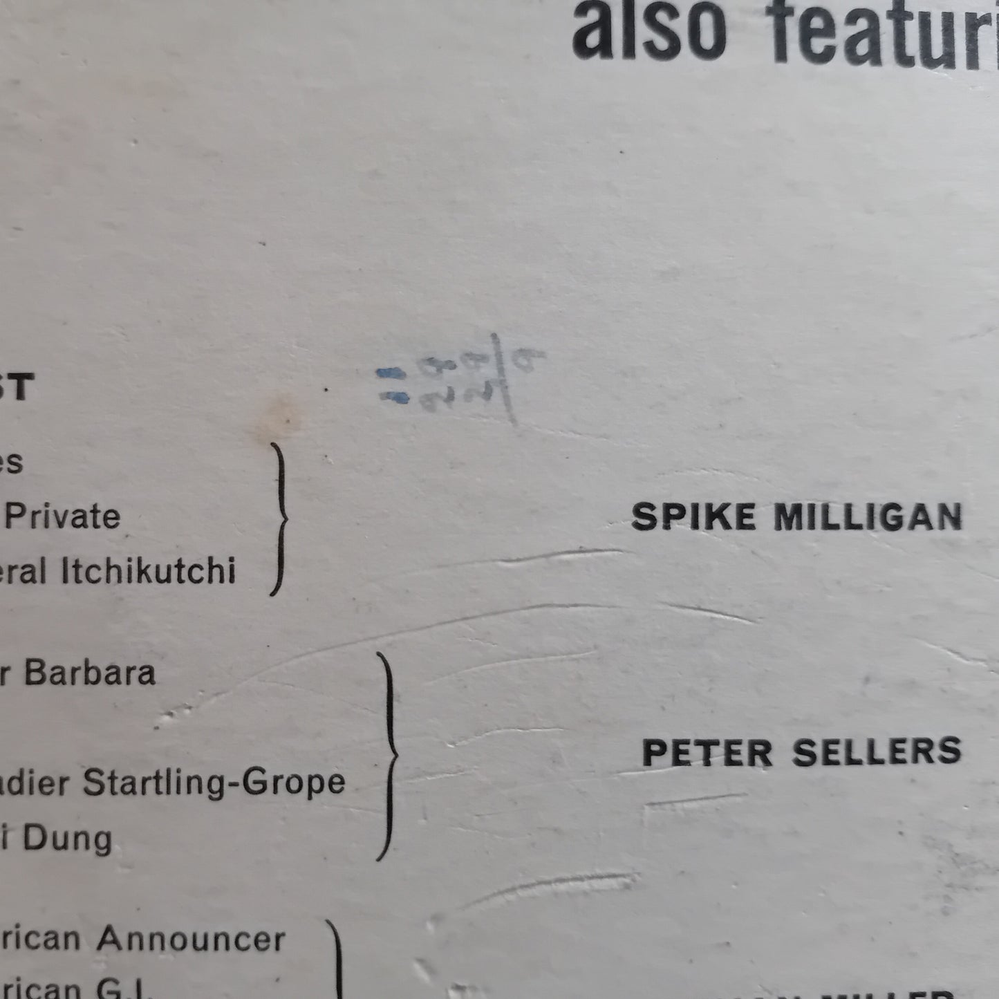 Milligan, Cook, Miller, Sellers – Bridge On The River Wye (Parlophone 1962) 12" vinyl LP VG/G+