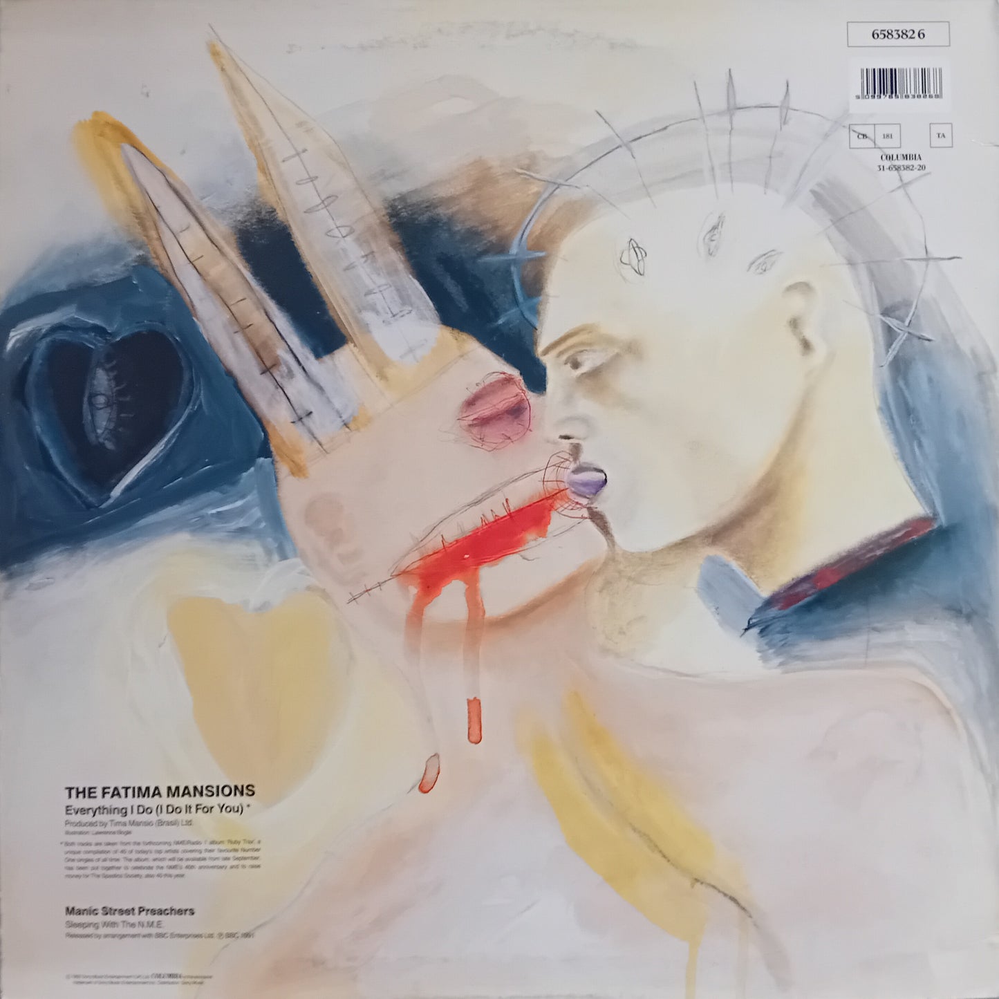Manic Street Preachers - Theme From M.A.S.H. (Columbia 1992) 12" vinyl single VG/VG