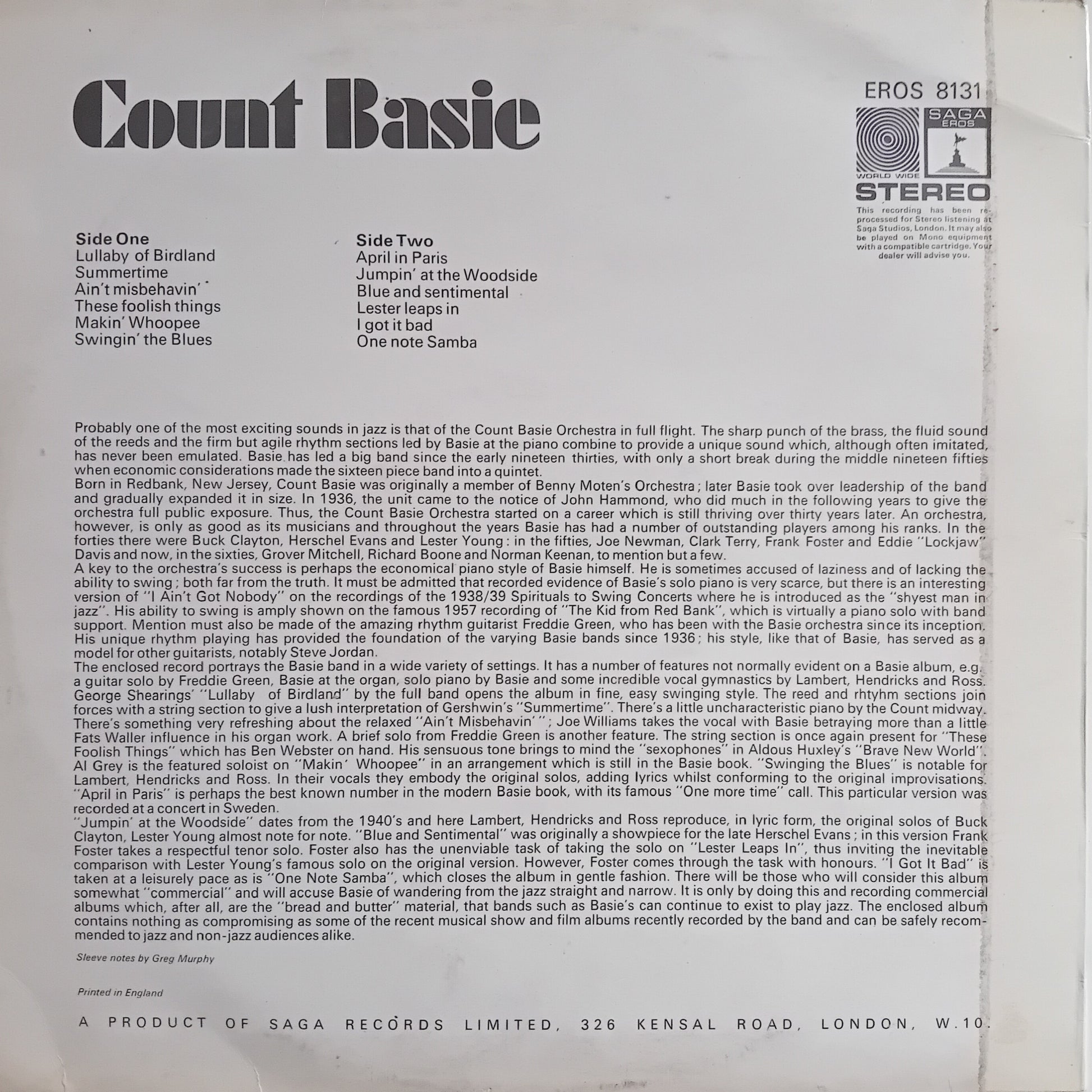 Back cover of a vinyl record featuring text and branding