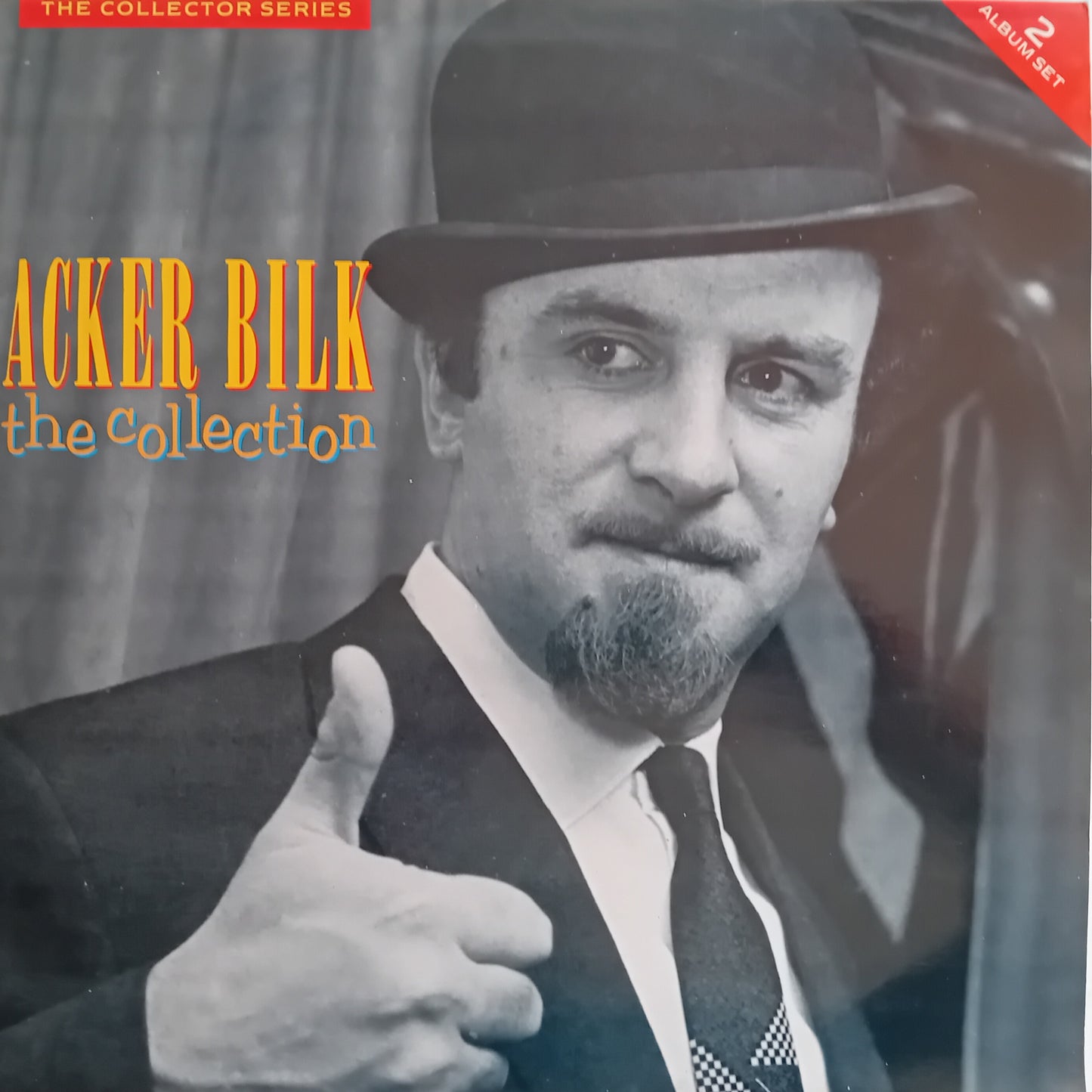 Album cover featuring a man in a suit and hat with text 'Acker Bilk The Collection' on a dark background.