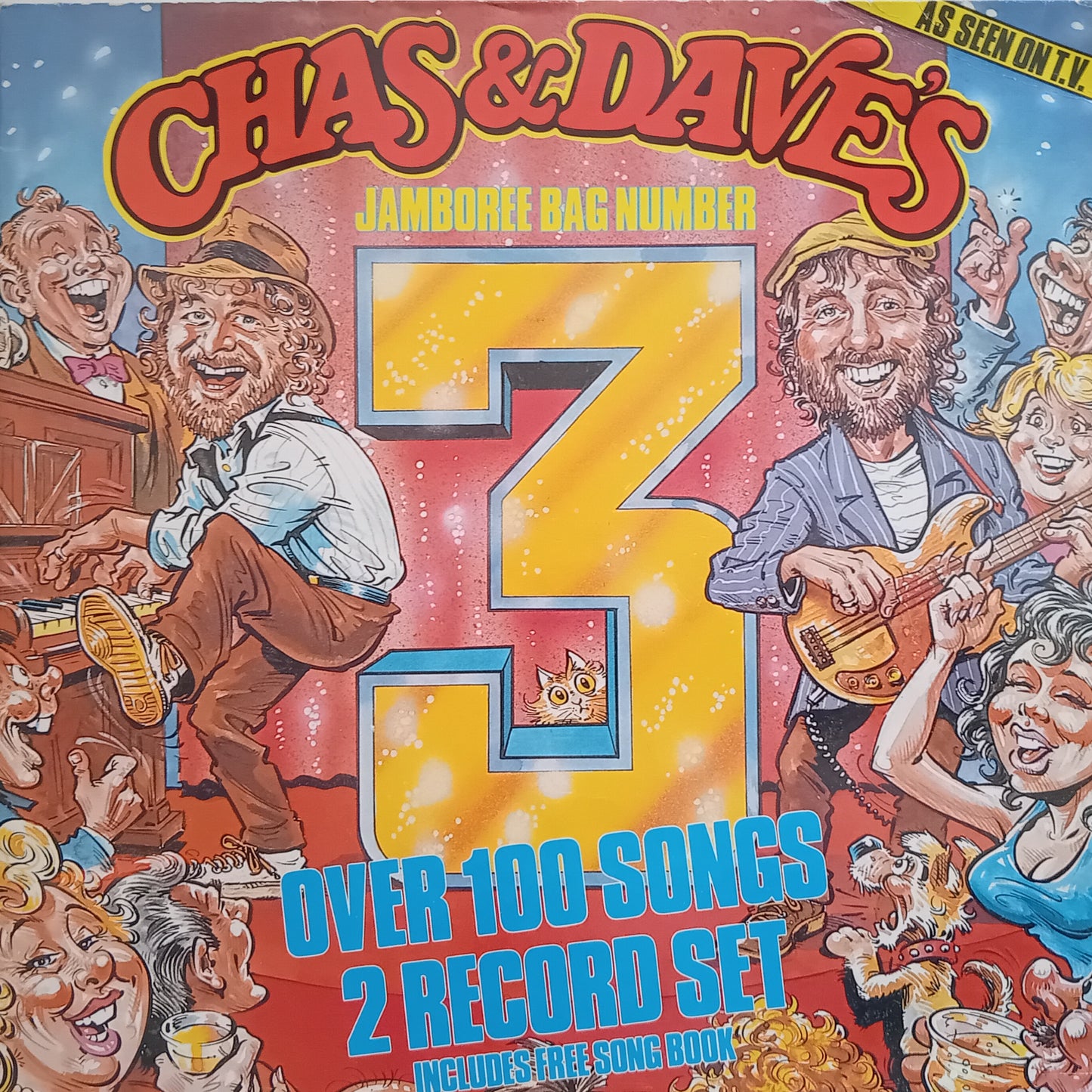 Cover of 'Chas & Dave's Jamboree Bag Number 3' with colourful illustration and text.