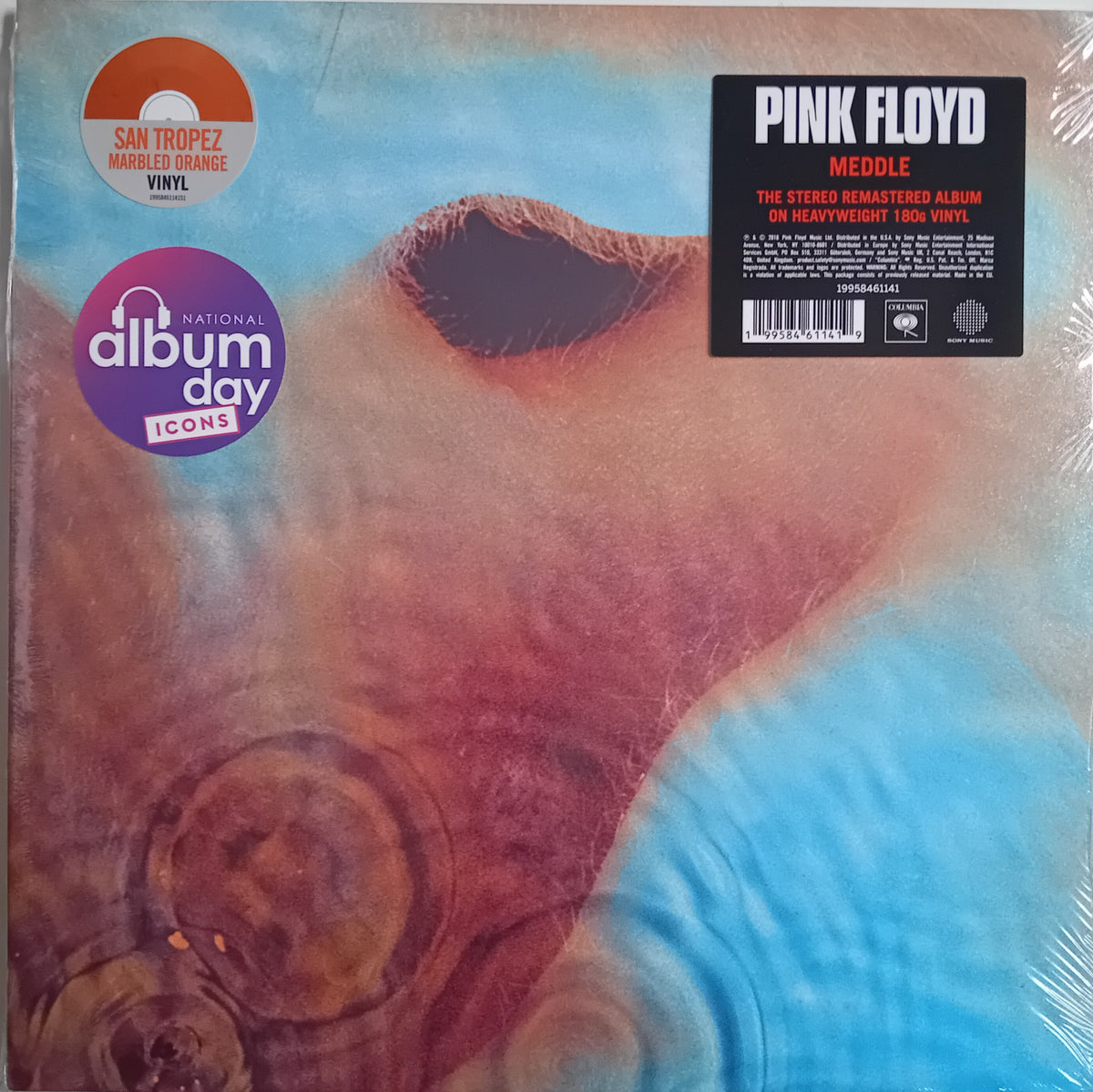 Pink Floyd – Meddle (Columbia 2026) 12" vinyl LP NEW orange marble vinyl Ltd Ed