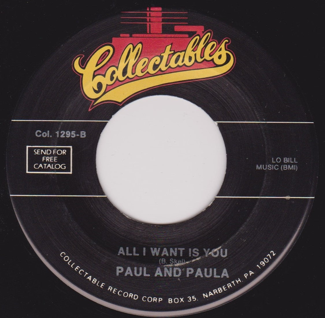 Paul And Paula – Hey Paula (Collectables) 7" vinyl US single VG/- jukebox centre