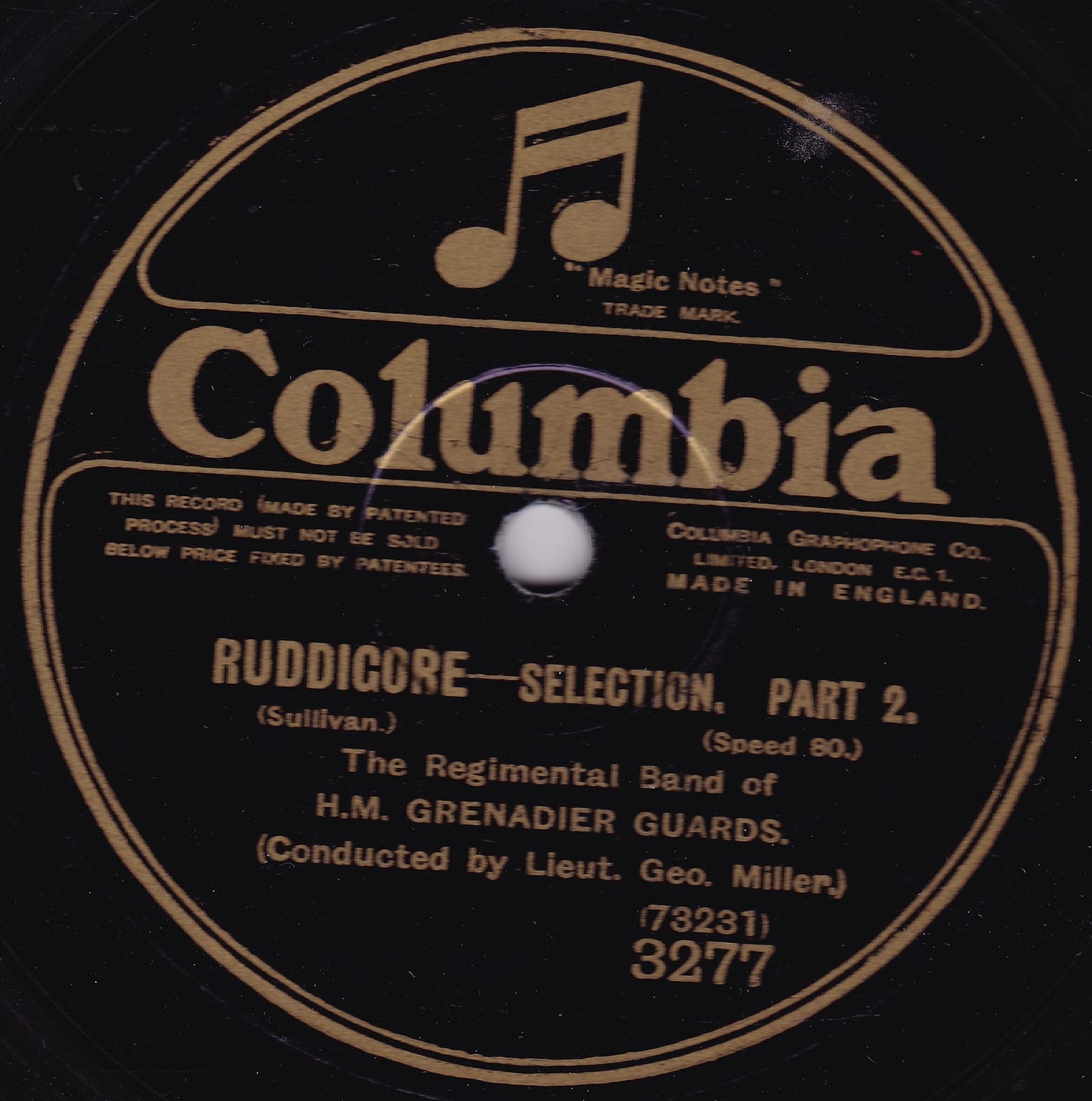 Band Of The Grenadier Guards – Ruddicore (Columbia) VG/-