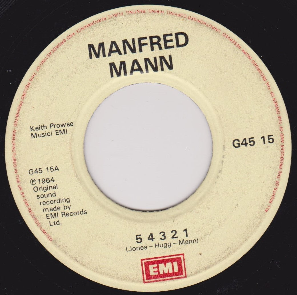 Manfred Mann – 5 4 3 2 1 / Pretty Flamingo (EMI 1984) 7" vinyl single G+/- jukebox centre