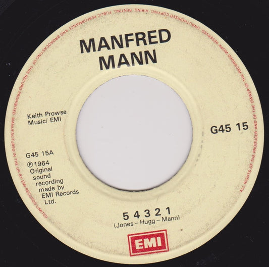 Manfred Mann – 5 4 3 2 1 / Pretty Flamingo (EMI 1984) 7" vinyl single G+/- jukebox centre