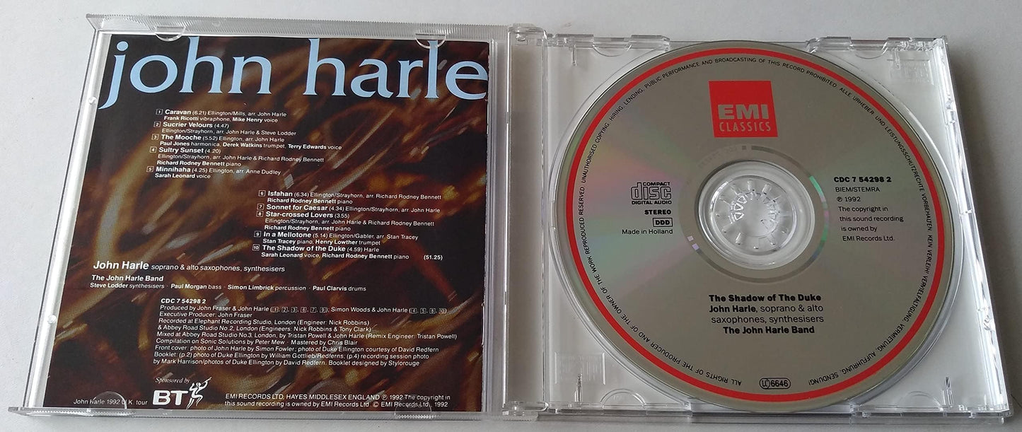 John Harle ‎– The Shadow Of The Duke (1992) CD album