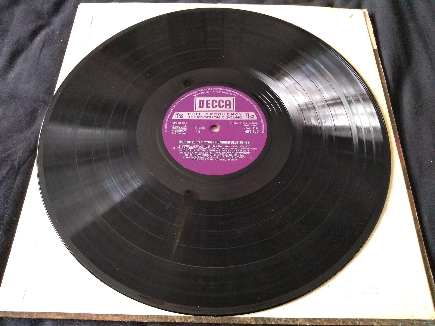 Various ‎– The Top 25 From Your Hundred Best Tunes (Decca 1973) 2x12" vinyl LP VG/VG