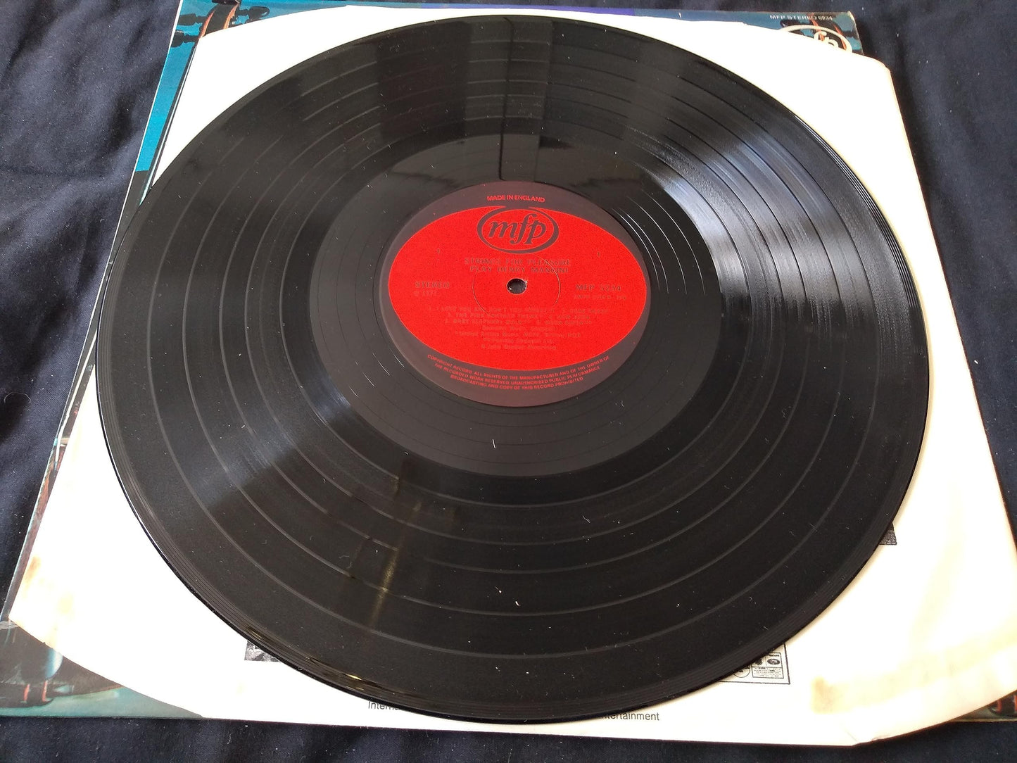 Strings For Pleasure ‎– Strings For Pleasure Play The Best Of Henry Mancini (MFP 1971) 12" vinyl LP VG/VG