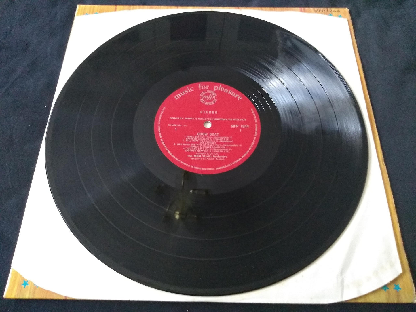 Howard Keel, Kathryn Grayson, Ava Gardner ‎– Selections From The Original MGM Soundtrack Of Showboat (MFP) 12" vinyl LP VG/VG