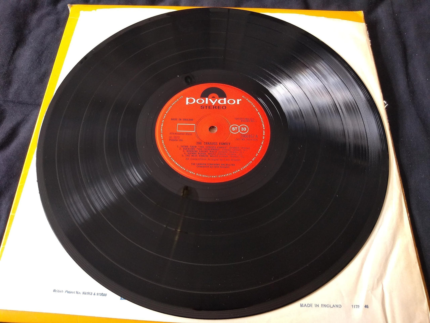 London Symphony Orchestra ‎– The Strauss Family (Polydor 1972) 2x12" vinyl LP VG/VG