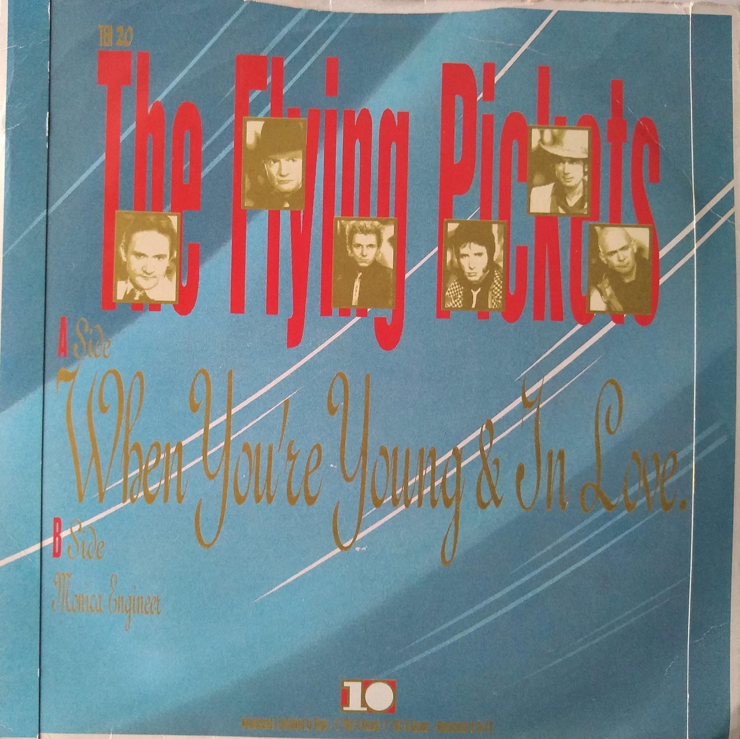 The Flying Pickets ‎– When You're Young & In Love (Ten 1984) 7" vinyl P/S single VG/VG