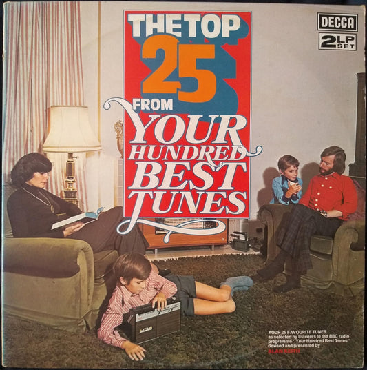 Various ‎– The Top 25 From Your Hundred Best Tunes (Decca 1973) 2x12" vinyl LP VG/VG