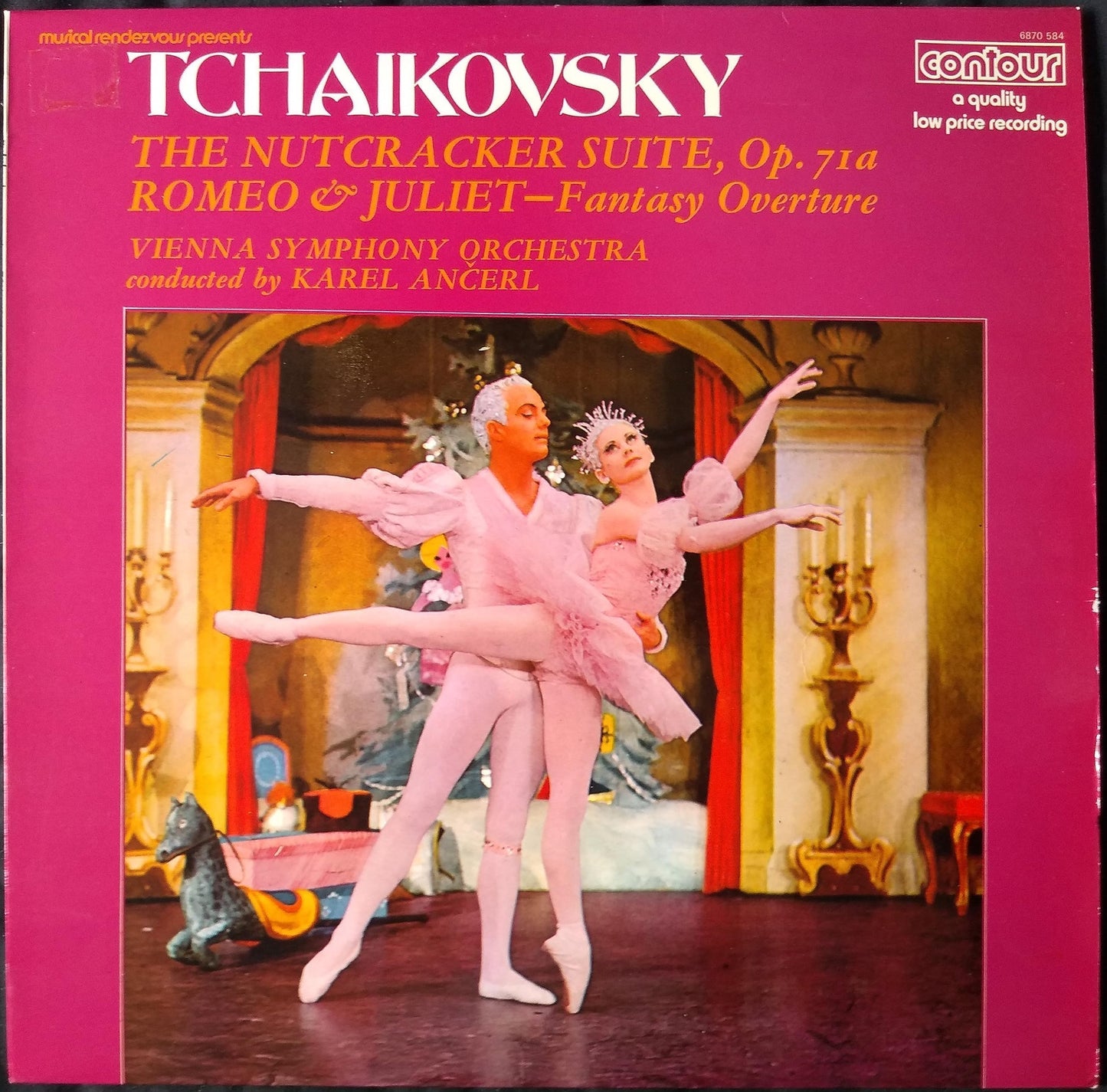 Tchaikovsky, Vienna Symphony Orchestra ‎– The Nutcracker Suite, Op. 71a / Romeo & Juliet - Fantasy Overture (Contour 1972) 12" vinyl LP VG/VG