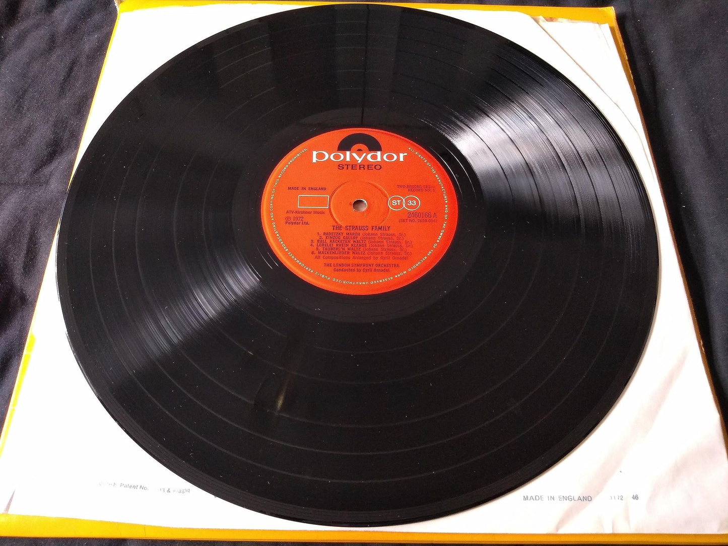 London Symphony Orchestra ‎– The Strauss Family (Polydor 1972) 2x12" vinyl LP VG/VG