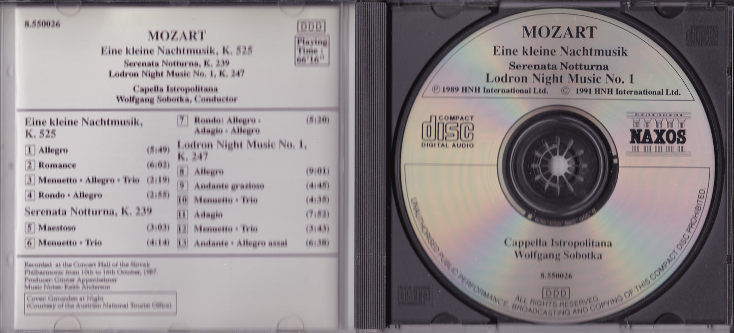 Mozart - Eine Kleine Nachtmusik (1991) CD album