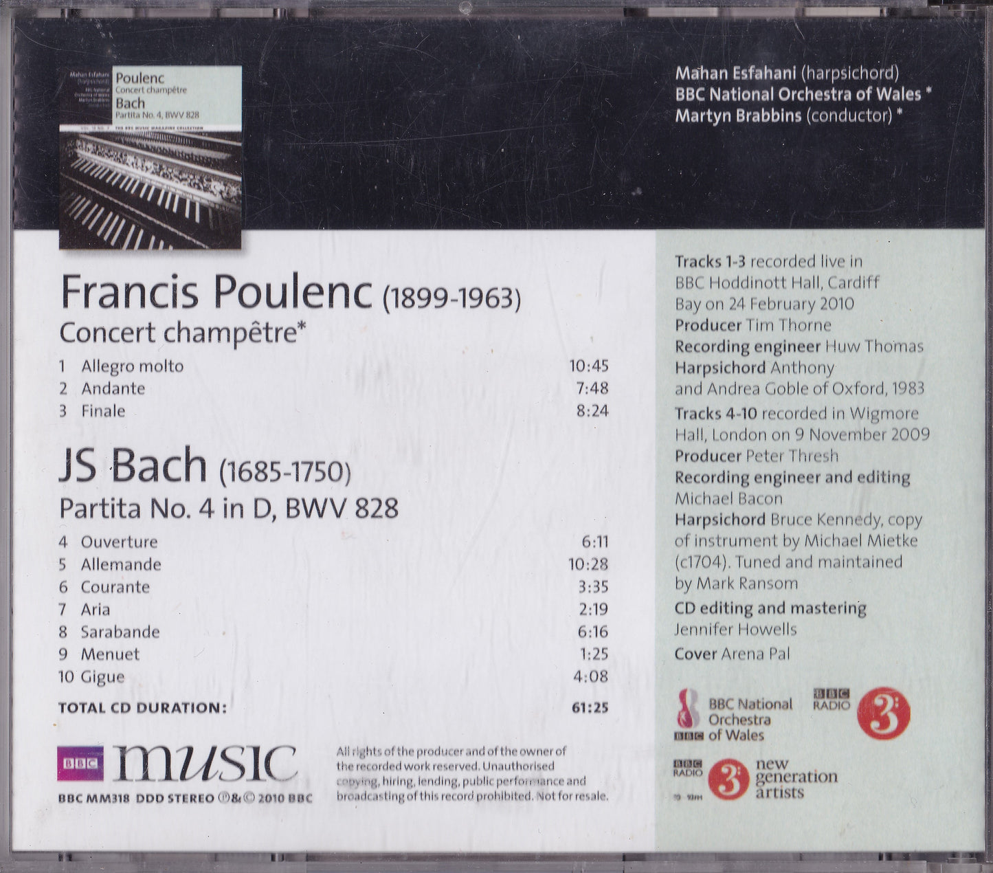 Poulenc - Concert Champêtre (2010) CD album