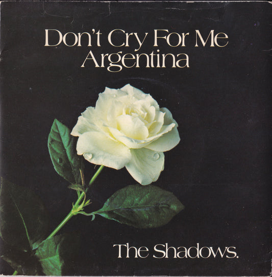 The Shadows - Don't Cry For Me Argentina (EMI 1978) 7" vinyl P/S single VG/VG